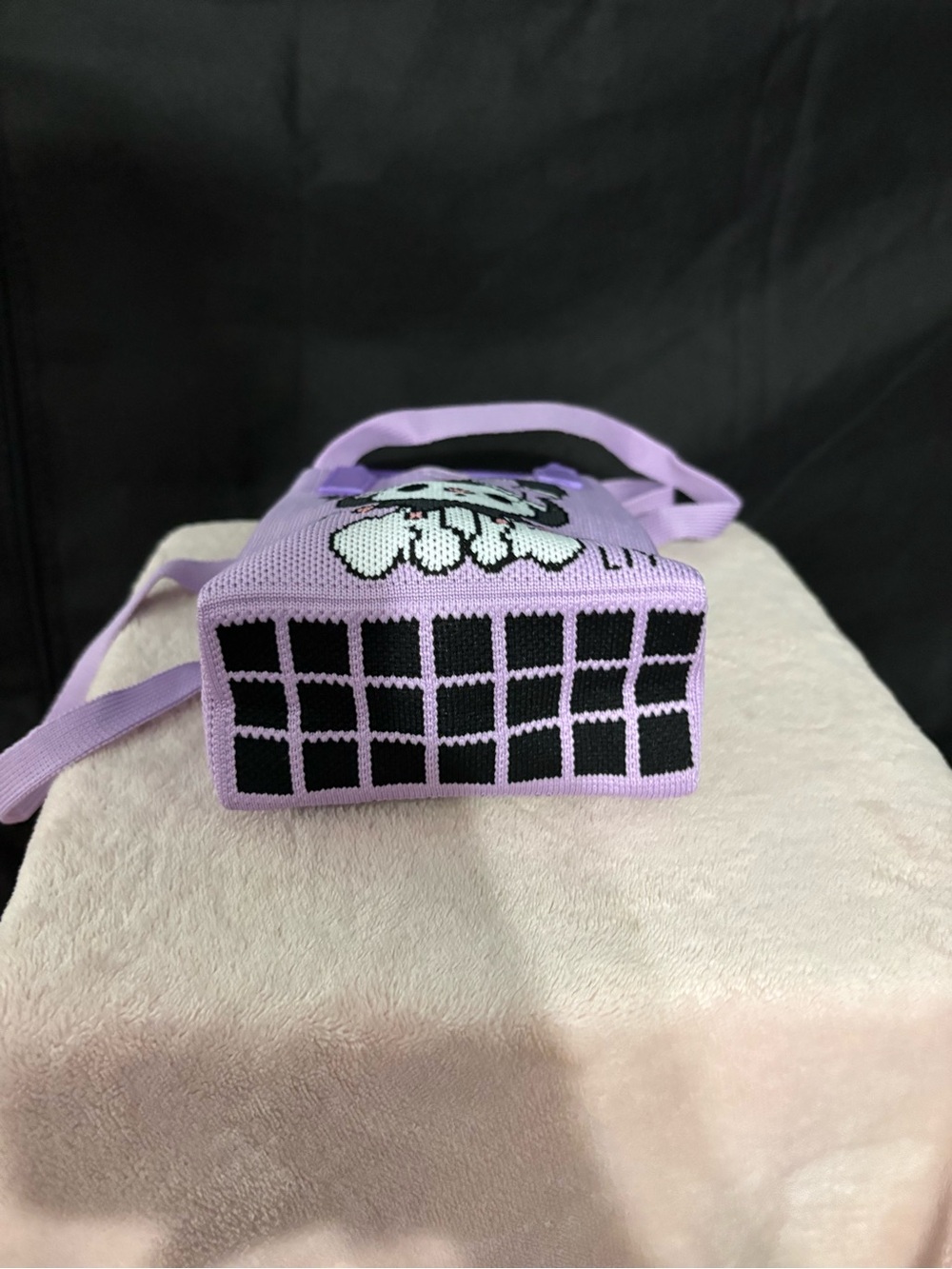 Lavender Mini Crossbody Bag – Purple Handles - Picture 3 of 3